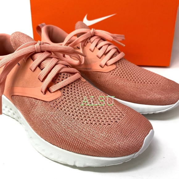🌿Sale🌿 Nike Odyssey React 2 Flyknit Pink Quartz Women’s AH1016 602 - Picture 6 of 11